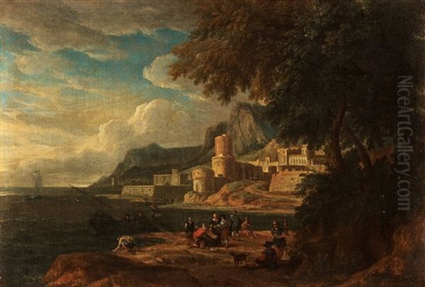 Landscape With Figures And A Castle - view 1