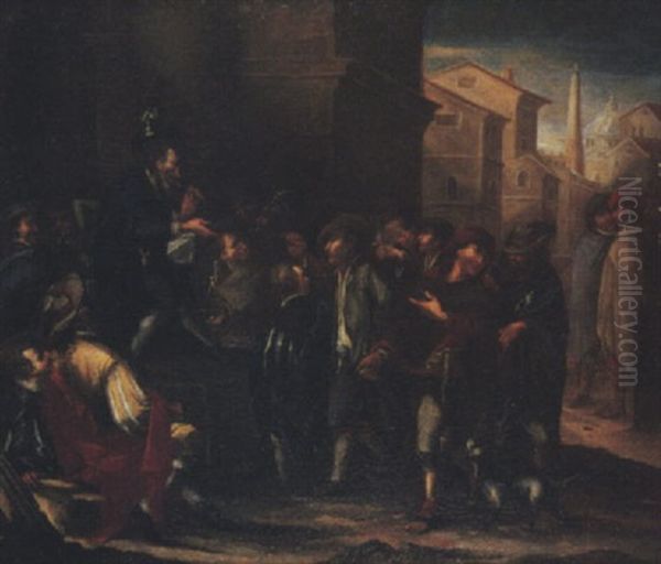 A Charlatan Performing In A Town - view 1