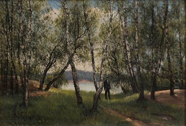 Summer Landscape With A Gentleman - view 1