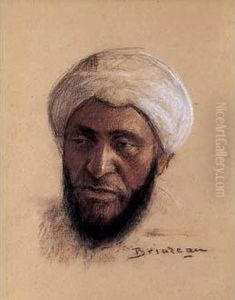 " Portrait D'homme ". by Louis Edouard Brindeau De Jarny