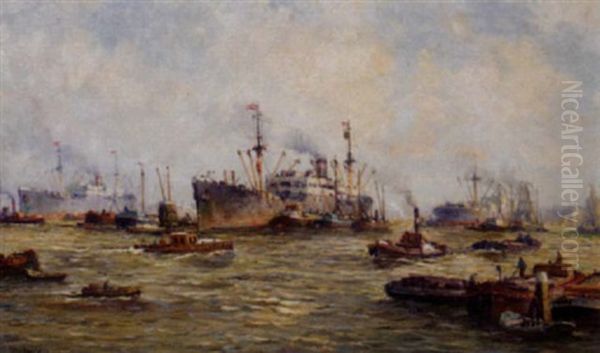 Shipping Activities, Rotterdam Harbour - view 1