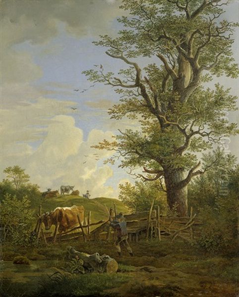 Weidelandschaft Mit Hirtenknaben - view 1