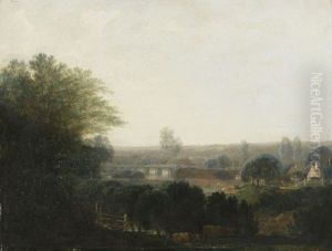 Oberbayerische Flusslandschaft by Max Joseph Wagenbauer
