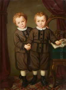 Double-portrait Of Two Twins