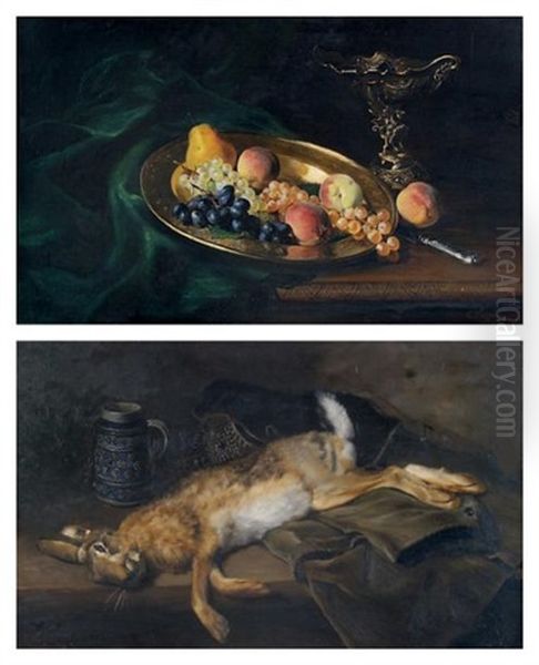 Natures Mortes Aux Fruits Et Lievre (2 Works) - view 1