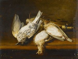 Nature Morte Aux Oiseaux (diptych) by Ferdinand Wagner the Younger