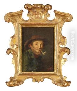 Bauer Mit Pfeife by Albert Wagner