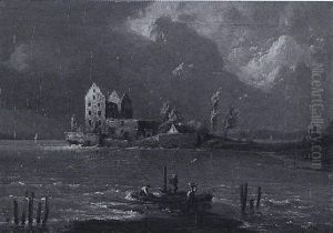 Ruine Montfort Bei Langenargen by Albert Wagner