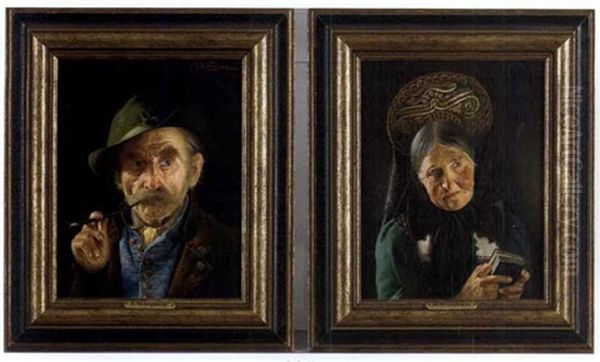 Portrait Of A Man (+ Portrait Of A Woman; Pair) - view 1