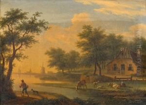 Paysage Au Moulin (+ Passage De La Riviere; 2 Works)
