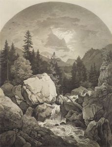 Hochgebirgslandschaft Mit Wildbach