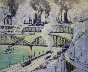 Steel Mills, Pittsburgh by Frederick R. Wagner