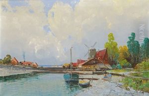 Landscape With Windmill