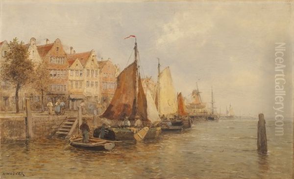 Hafenszene Bei Rotterdam - view 1