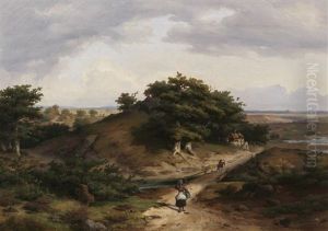 Ruine Godesberg Mit Ansicht Des Siebengebirges by Ludwig Christian Wagner