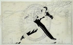 Wedding Couple Stepping Through Ring.