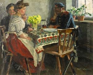 Gesprach Am Tisch by Wolfgang Wagner