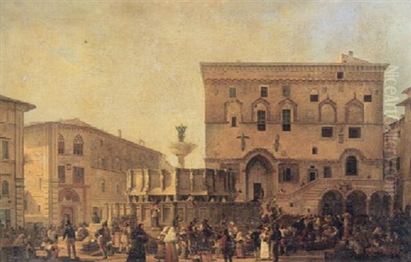 Markedsscene, Perugia - view 1