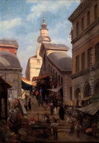 Venedig (+ Rialtobrucke Mit Gassenszene, Verso) - view 1
