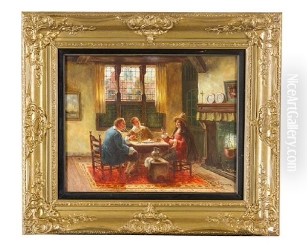 Conversation In A Dutch Interrior - view 1