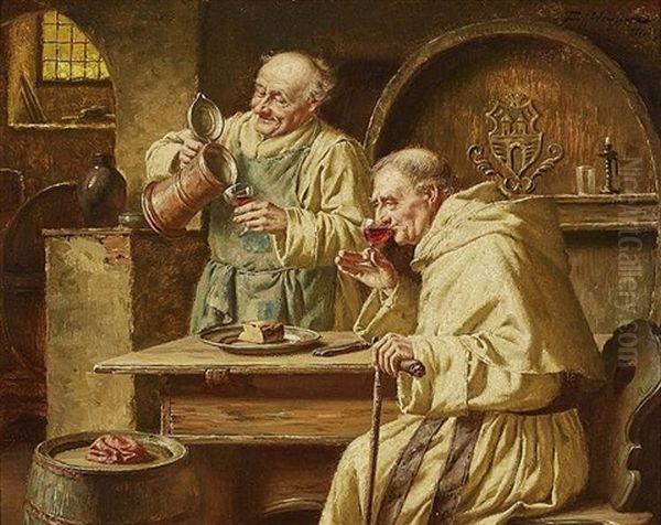 Two Monks In The Wine Cellar - view 1