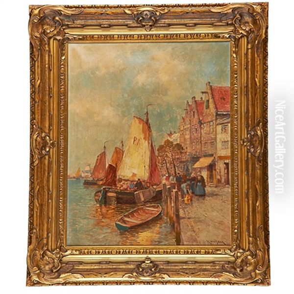 A Harbor Scene - view 1