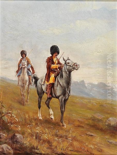 Zwei Kaukasische Reiter - view 1