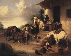 Vila Efter Lang Ritt by Carl Wahlbom