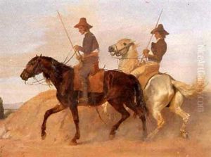 Studie Av Romerska Ryttare by Carl Wahlbom