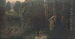 Bathing Nymphs by Carl Wahler