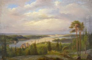 Riddarfjarden I Stockholm Med Utsikt Mot Kungliga Slottet by Ernfried Wahlqvist