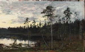 Evening Twilight by Charlotte Constance Wahlstroem