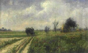 Blommande Vallmofalt - Motiv Fran Frankrike by Charlotte Constance Wahlstroem