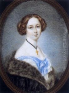 Bildnis Einer Jungen Dame Mit Pelzumhang