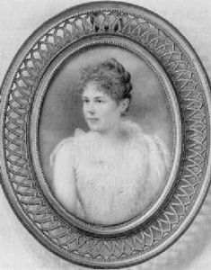 Portrait De Jeune Fille Au Chale Blanc by Friedrich Wailand