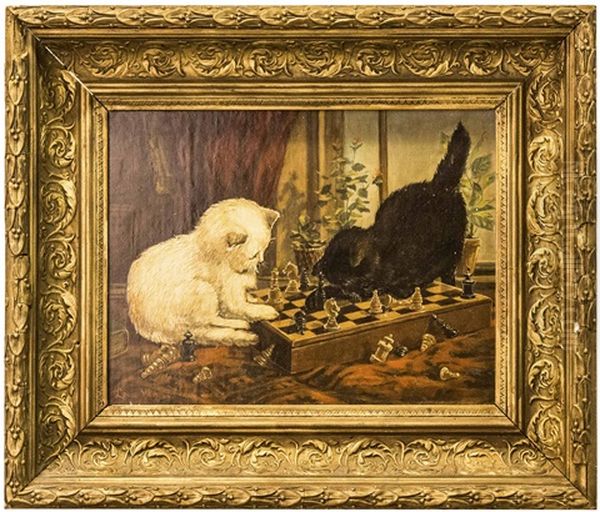 Kattungar Pa Schackspel - view 1
