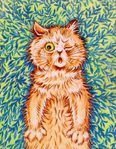 Startled Cat by Louis Wain