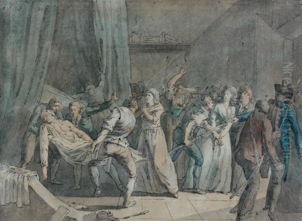 Assassinat De Marat Et L'arrestation De Charlotte Corday - view 1