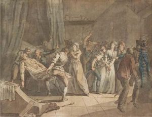 The Arrest Of Charlotte Corday, With Jean-paul Marat's Body Carriedaway The Arrest Of Charlotte Corday, With Jean-paul Marat's Body Carriedaway