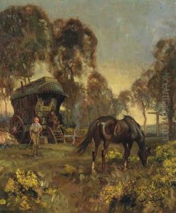 Gypsy Caravan by Edward Wilkins Waite