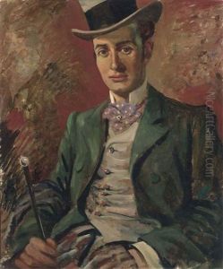 Portrait Of John Carrol by Edward Wilkins Waite