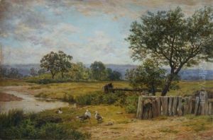 A Creek On The Ovens (victoria) by James Clarke Waite