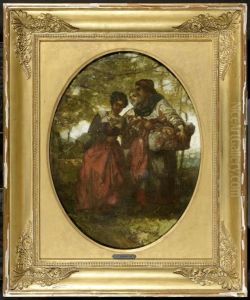Three Women At The Well by Brion, Gustave
