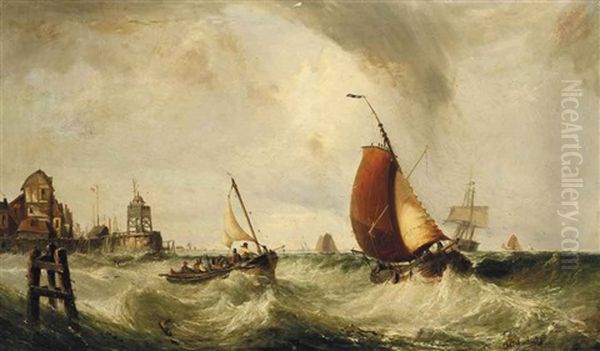 Shipping In A Stiff Onshore Breeze - view 1