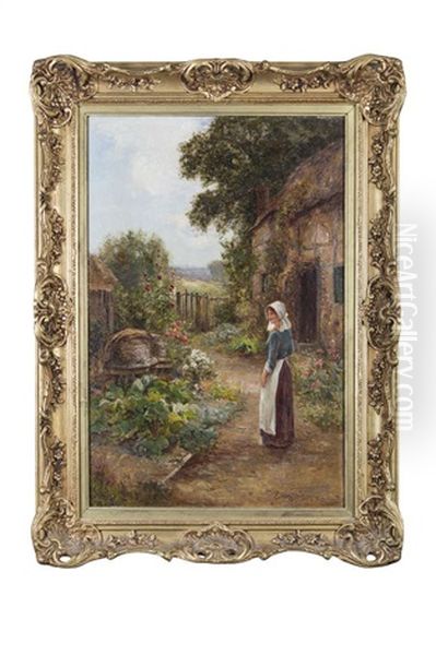 Maid In A Country Kitchen Garden - view 1