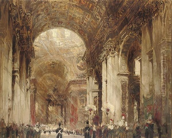 The Interior Of St. Peter's, Rome - view 1