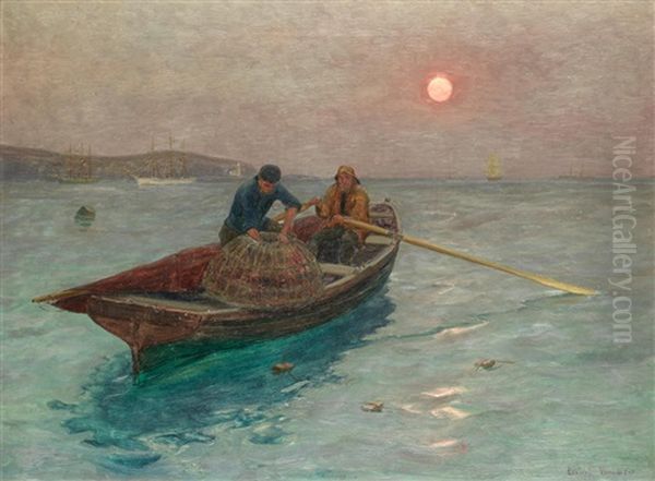 Checking Crab Pots, Falmouth - view 1