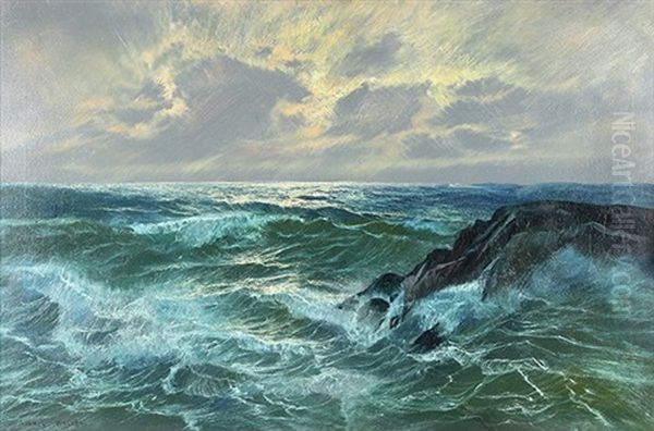 Waves At Dusk - view 1