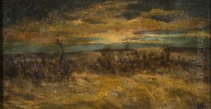 Landscape At Sunset by Anton Waldhauser