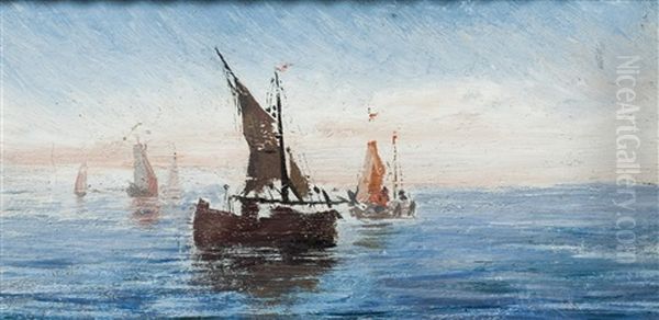 Sailboat At Sea - view 1